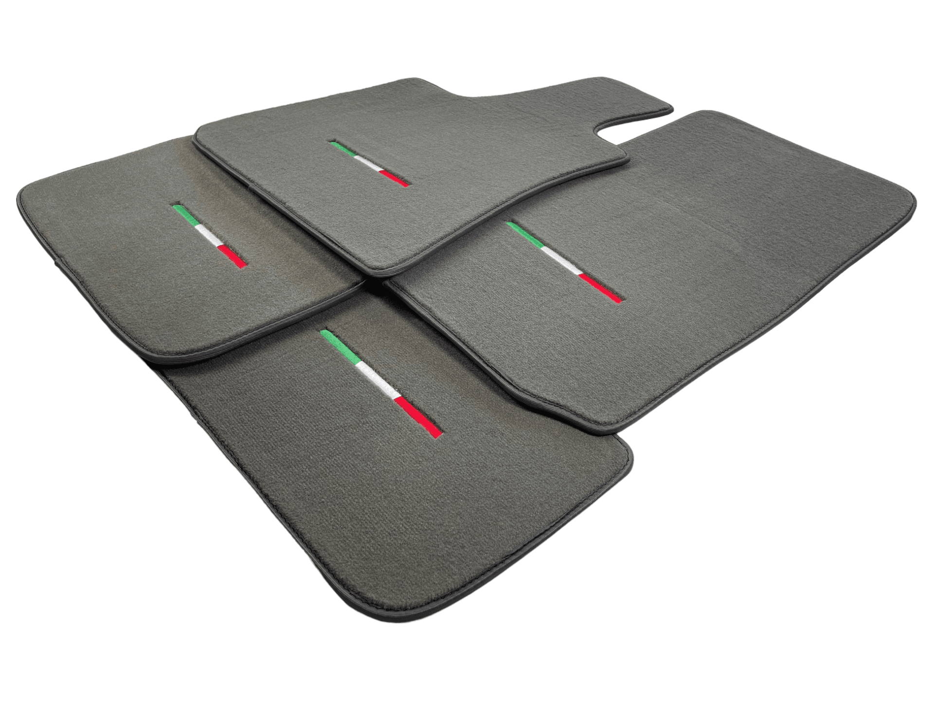 Gray Floor Mats For Maserati Ghibli 2013-2022 Italy Edition - AutoWin