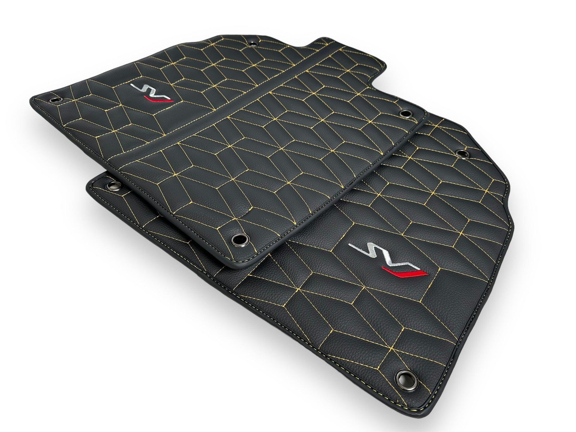 Leather Floor Mats for Lamborghini Aventador SVJ Limited Edition - AutoWin
