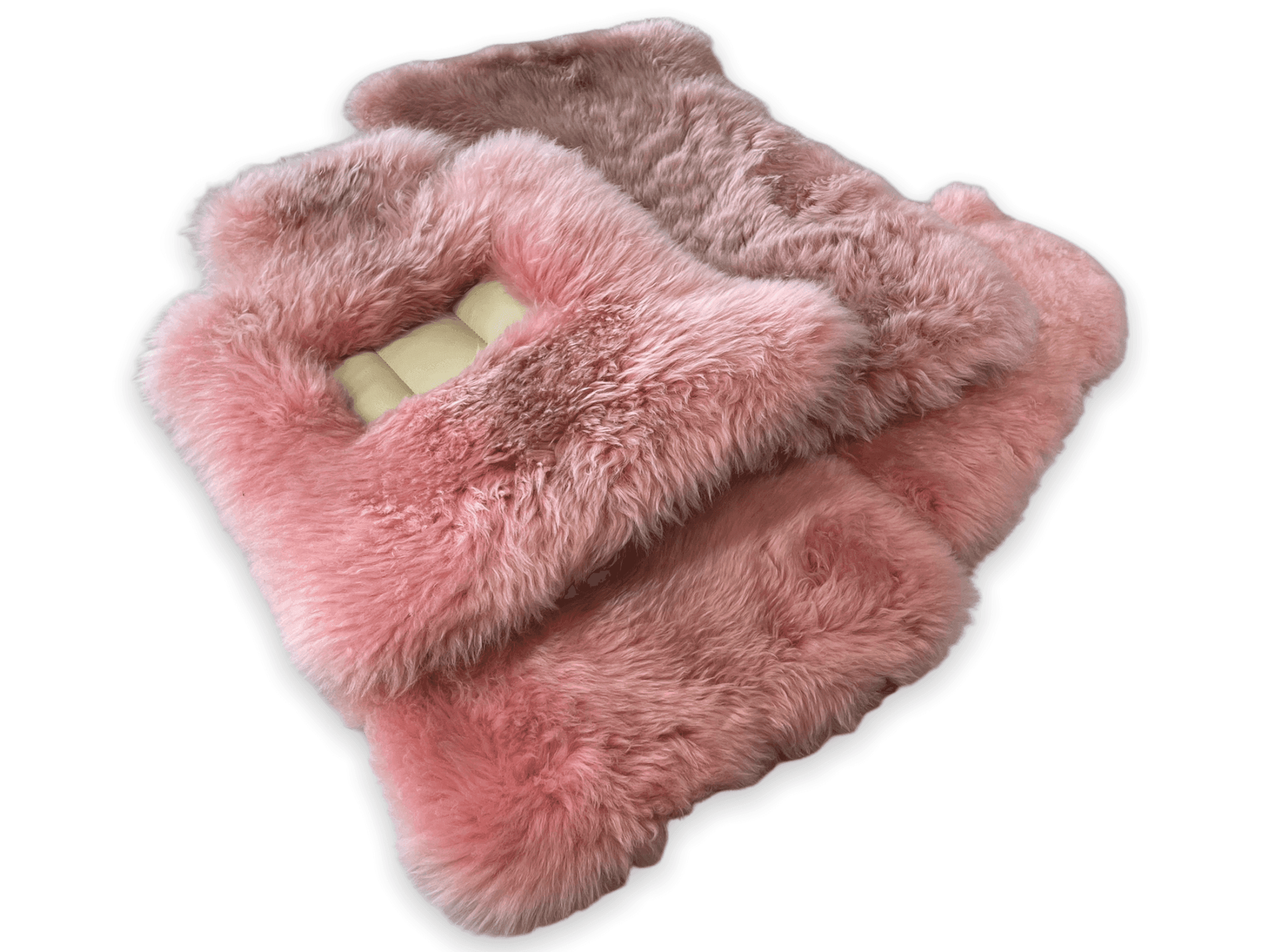Pink Sheepskin Floor Mats For Rolls Royce Phantom Drophead Coupe 2007–2016 Er56 Design Brand - AutoWin