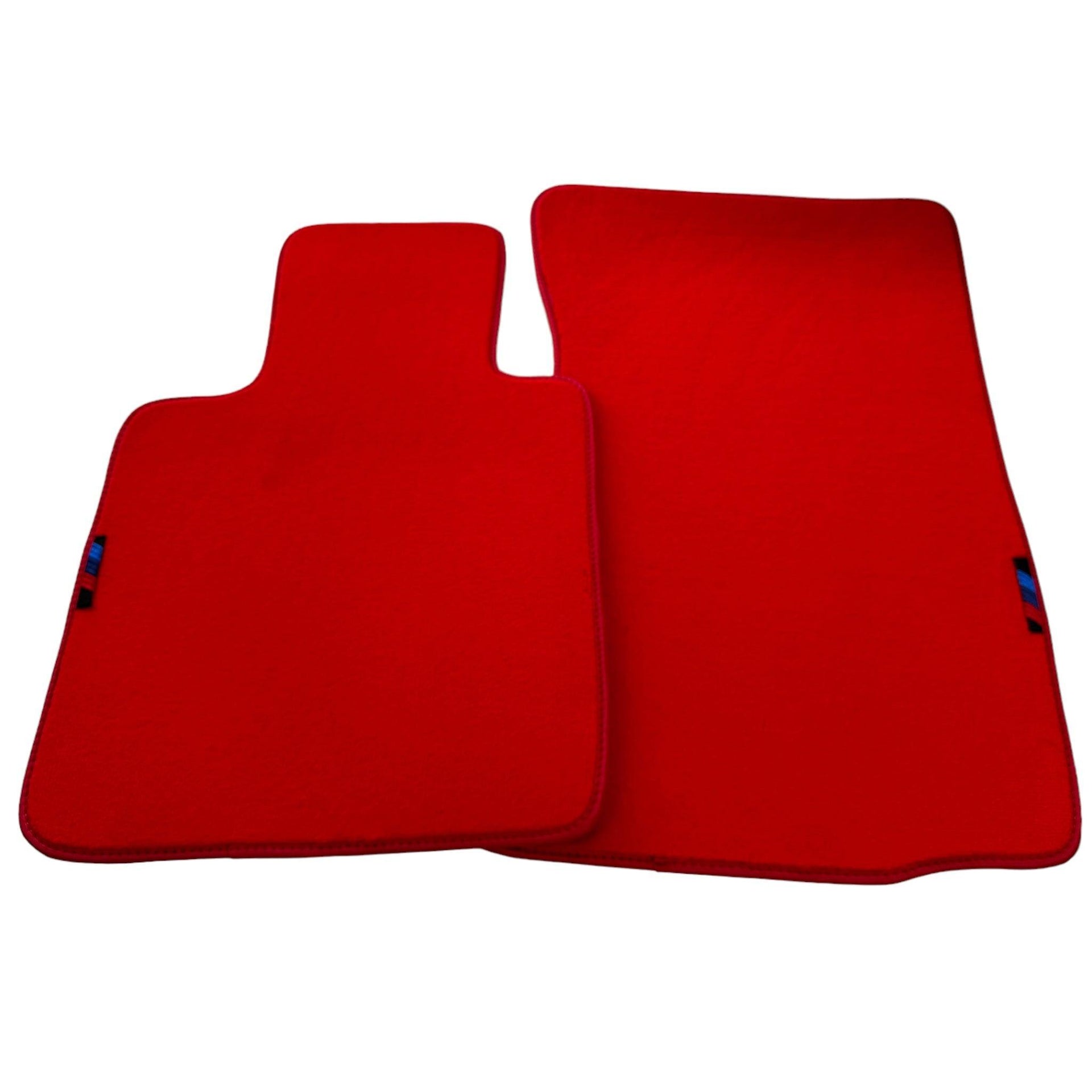 Red Floor Mats For BMW Z4 Series E85 Convertible (2003-2008) With M Package AutoWin Brand - AutoWin