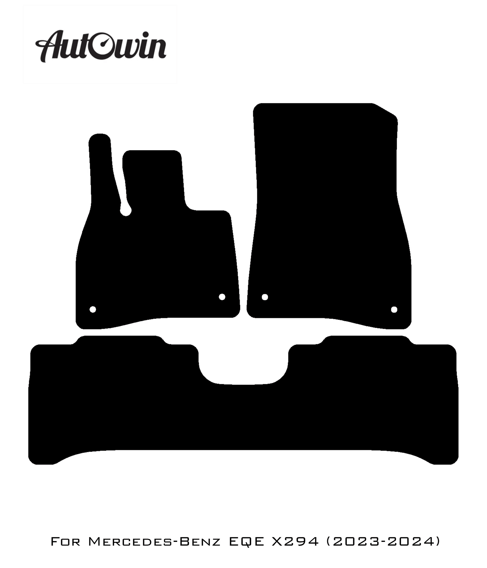 Red Floor Mats For Mercedes Benz EQE-Class X294 (2023-2024) | Limited Edition - AutoWin