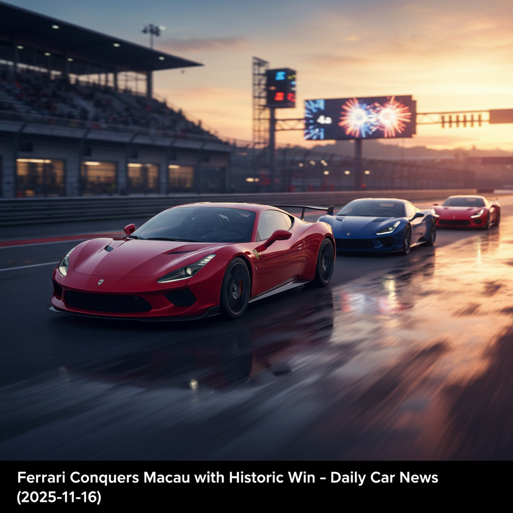 Ferrari Conquers Macau with Historic Win – Daily Car News (2025-11-16)
