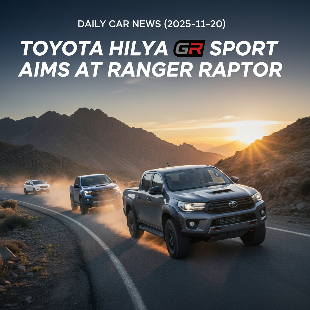 Toyota HiLux GR Sport Aims at Ranger Raptor – Daily Car News (2025-11-20)
