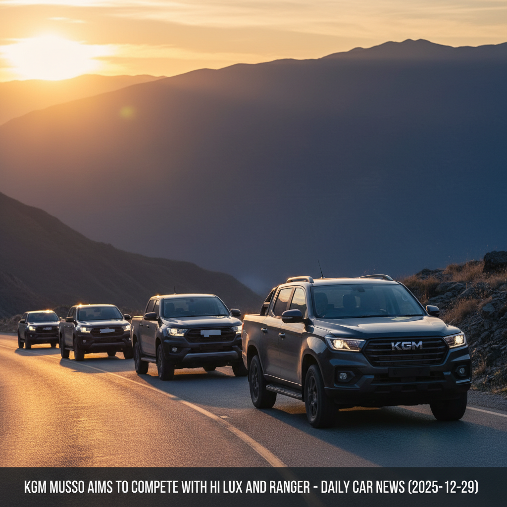 KGM Musso Aims to Compete with HiLux and Ranger – Daily Car News (2025-12-29)