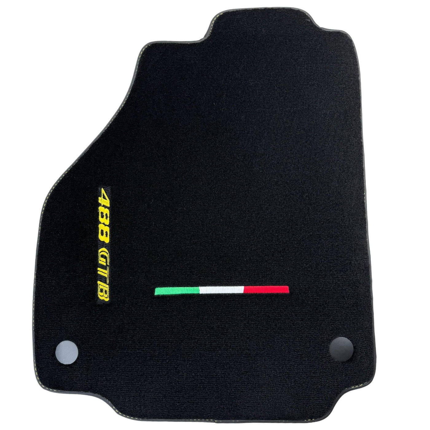 Floor Mats for Ferrari 488 GTB (2015-2022) Italian Edition | Black Trim - AutoWin