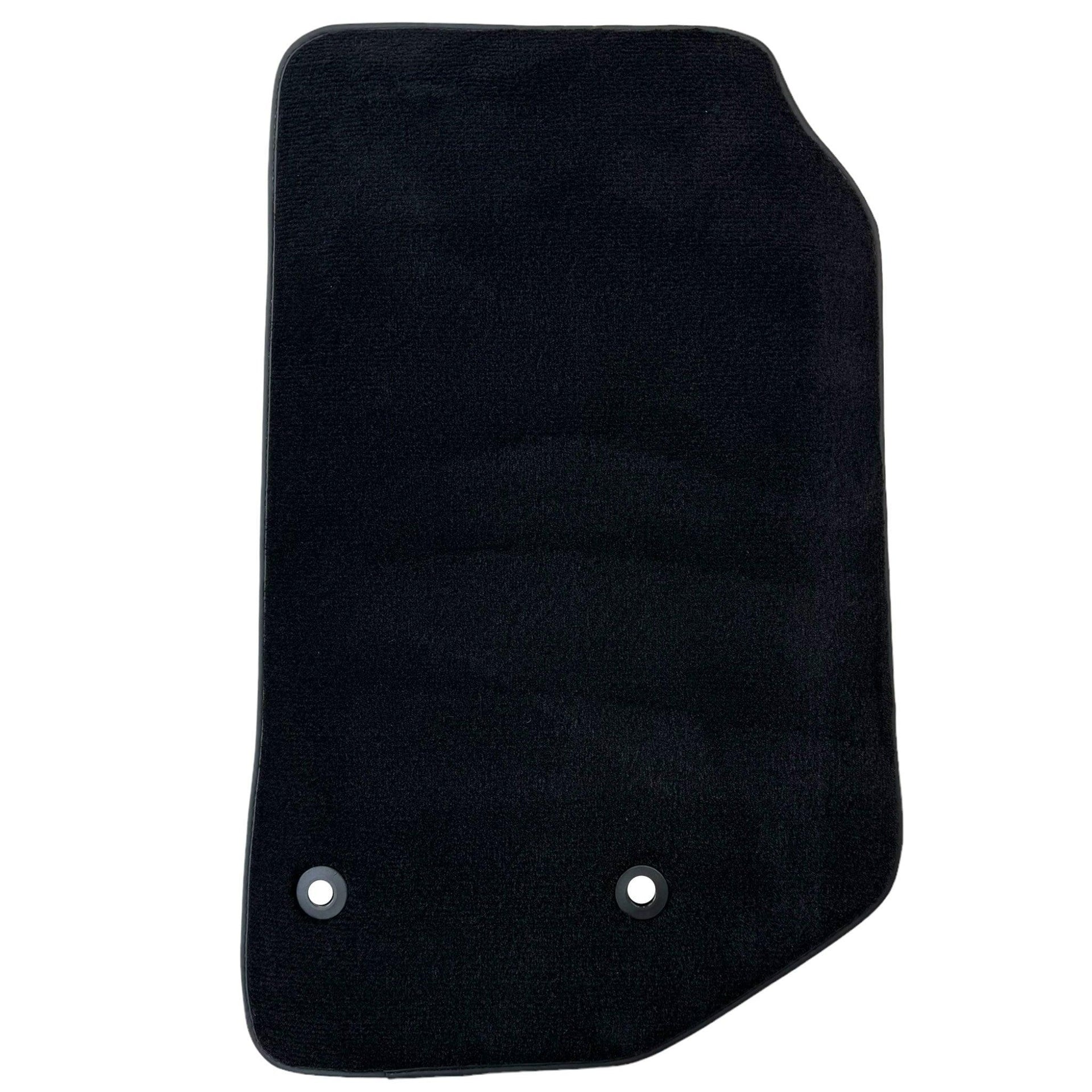Black Floor Mats for Jeep Wrangler JK (2007-2018) 5 Doors - Double Fixation - AutoWin