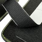 Black Floor Mats for Lamborghini Huracan Tecnica with Alcantara Leather - AutoWin