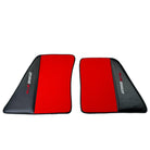 Red Floor Mats for Ferrari 296 GTB (2022-2024) with Carbon Fiber - AutoWin