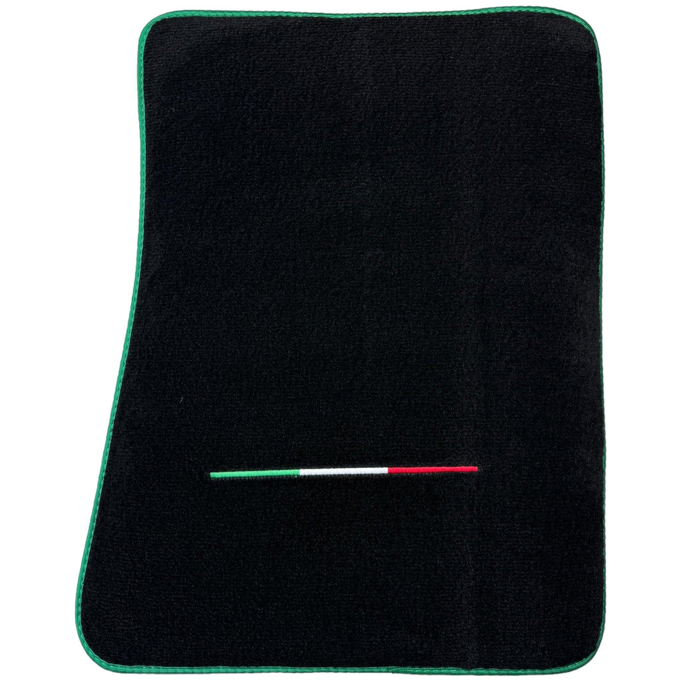Black Floor Mats for Ferrari Purosangue with Green Trim | Italian Edition - AutoWin
