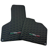 Floor Mats for Lamborghini Huracan Leather Yellow Stitching