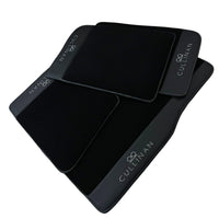 Black Floor Mats for Rolls Royce Cullinan with Black Leather - AutoWin