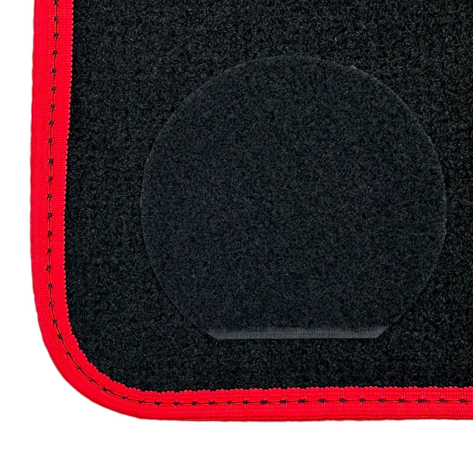 Black Floor Mats for Ferrari Purosangue Long with Red Trim | Italian Edition - AutoWin