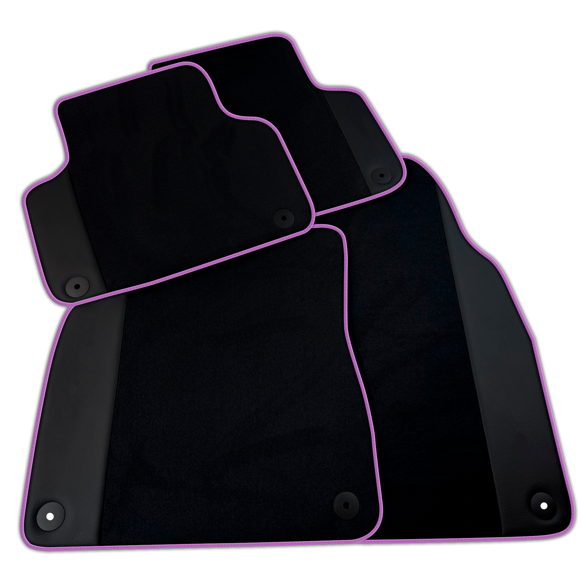 Black Floor Mats for Lamborghini Urus with Leather | Various Trim Colors Option