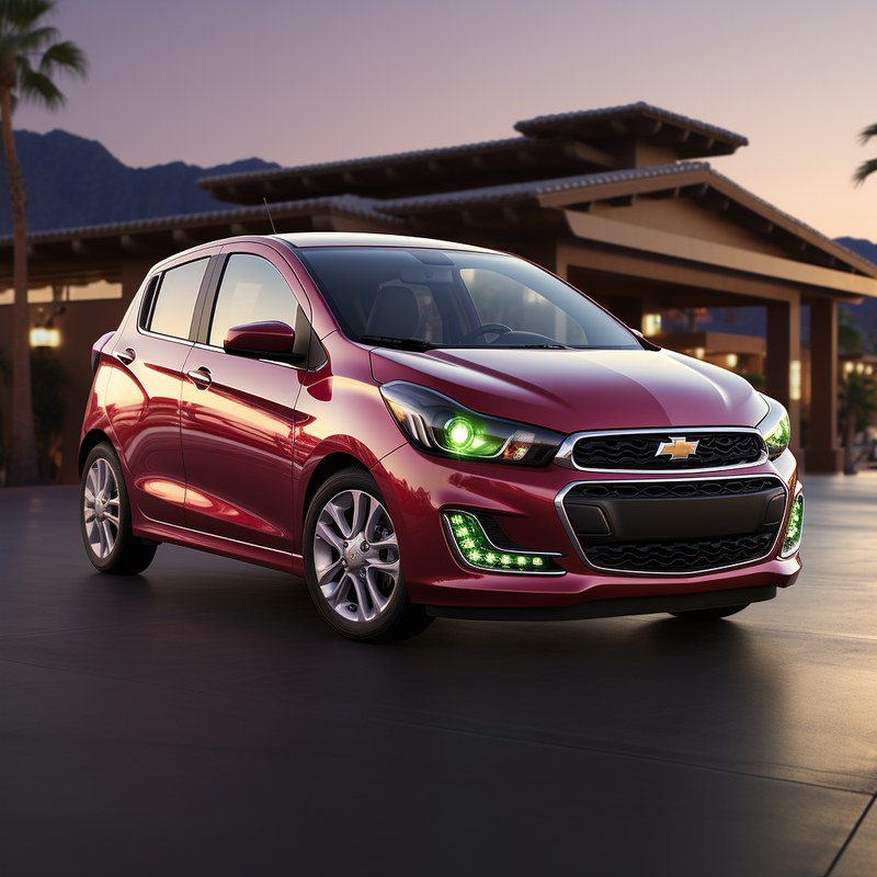 Autowin のシボレー マティス ハッチバック (2016-2024) 用プレミアム フロア マット