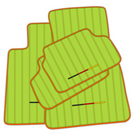 Stylish Customizable Light Green Leather Floor Mats for BMW i8 Series l12 I15