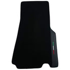 Black Floor Mats for Ferrari 550 Maranello (1996-2002) with Leather | Italian Edition - AutoWin