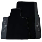 Black Floor Mats for Rolls Royce Cullinan with Black Leather - AutoWin