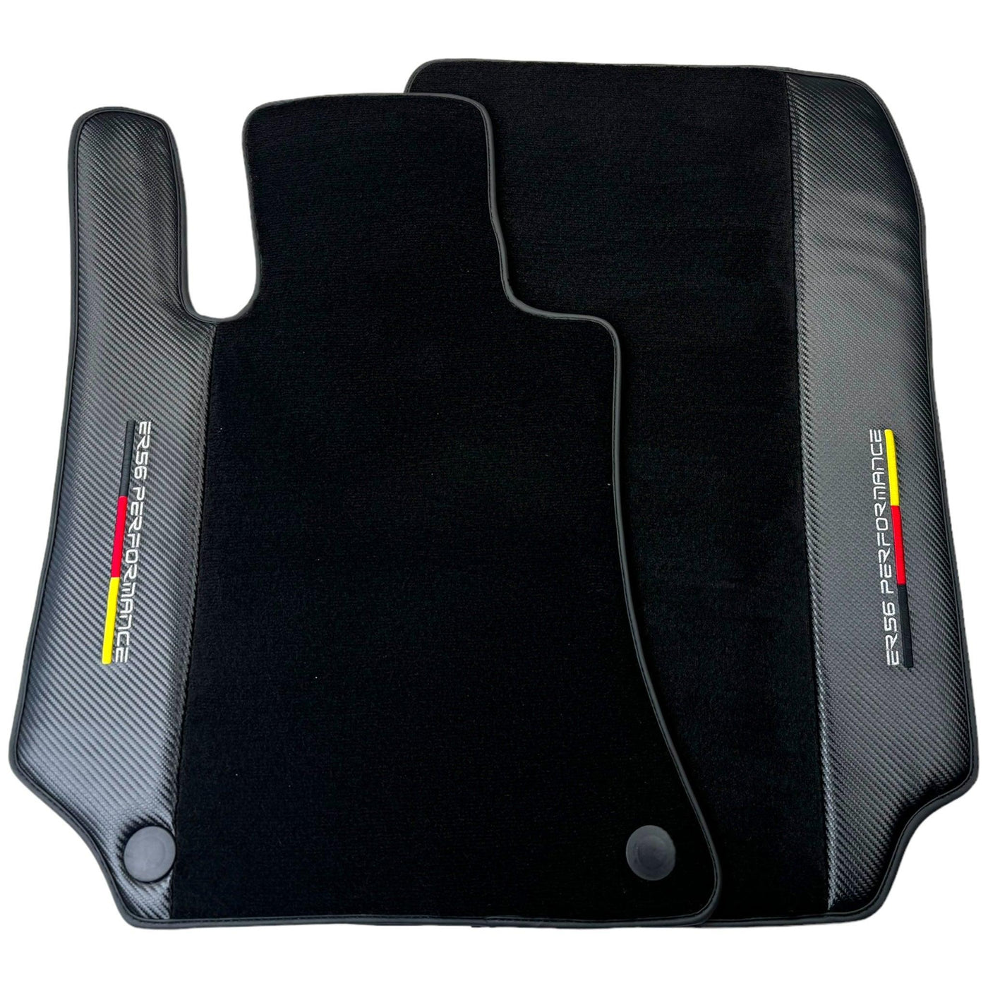 Black Floor Mats for Mercedes Benz C218 Coupe Facelift with Carbon | ER56 Performance - AutoWin