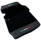 Black Floor Mats for Ferrari Portofino M with Leather | AutoWin