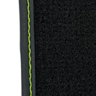 Black Floor Mats for Lamborghini Huracan Tecnica with Alcantara Leather - AutoWin