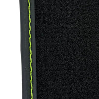 Black Floor Mats for Lamborghini Huracan Tecnica with Alcantara Leather - AutoWin