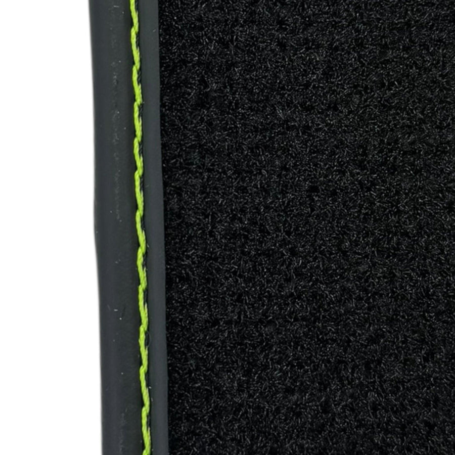Black Floor Mats for Lamborghini Huracan Tecnica with Alcantara Leather - AutoWin