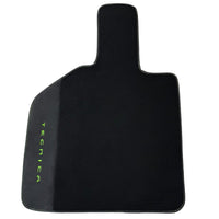 Black Floor Mats for Lamborghini Huracan Tecnica with Alcantara Leather - AutoWin