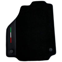 Black Floor Mats for Ferrari 488 Pista Spider 2019-2021 with Leather - AutoWin