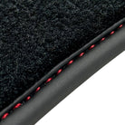 Black Floor Mats for Mercedes Benz C-Class W205 Sedan with Carbon Fiber | AutoWin Edition - AutoWin