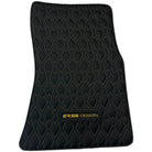 Black Leather Floor Mats for Rolls-Royce Phantom Drophead Coupe (2007-2016) ER56 Design - AutoWin