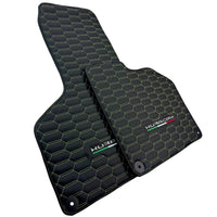 Floor Mats for Lamborghini Huracan Leather Yellow Stitching