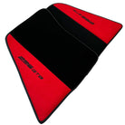 Red Floor Mats for Ferrari 296 GTB (2022-2024) with Alcantara Leather - AutoWin