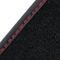 Black Floor Mats for Ferrari Purosangue with Leather and Black Trim | Italian Edition - AutoWin