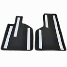 Black Floor Mats for Lamborghini Huracan Tecnica with Alcantara Leather | Green Edition - AutoWin