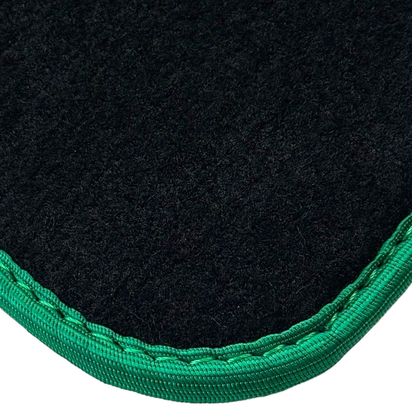 Black Floor Mats for Ferrari Purosangue with Green Trim | Italian Edition - AutoWin