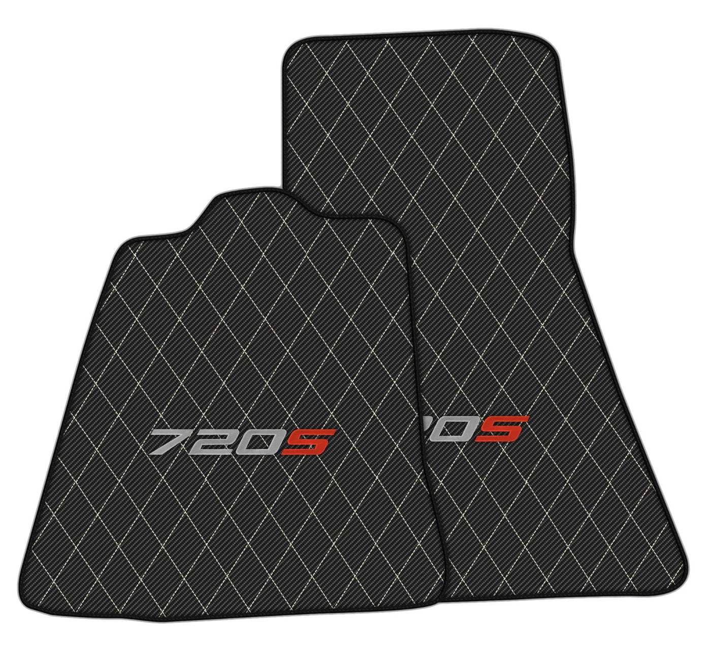 Carbon Fiber Leather Floor Mats For McLaren 720S