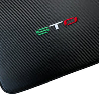 Carbon Fiber Black Floor Mats for Lamborghini Huracan STO - AutoWin