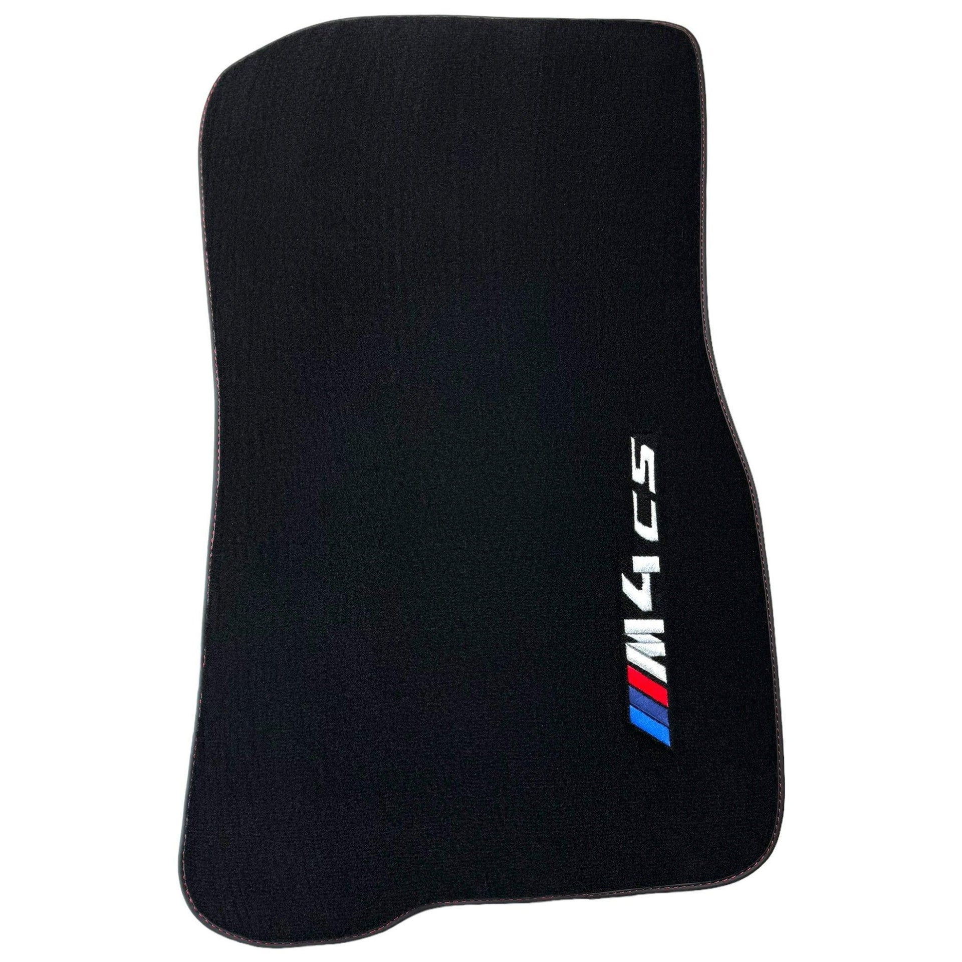 Black Floor Mats for BMW M4 CS G82 Coupe (2021-2025) - AutoWin