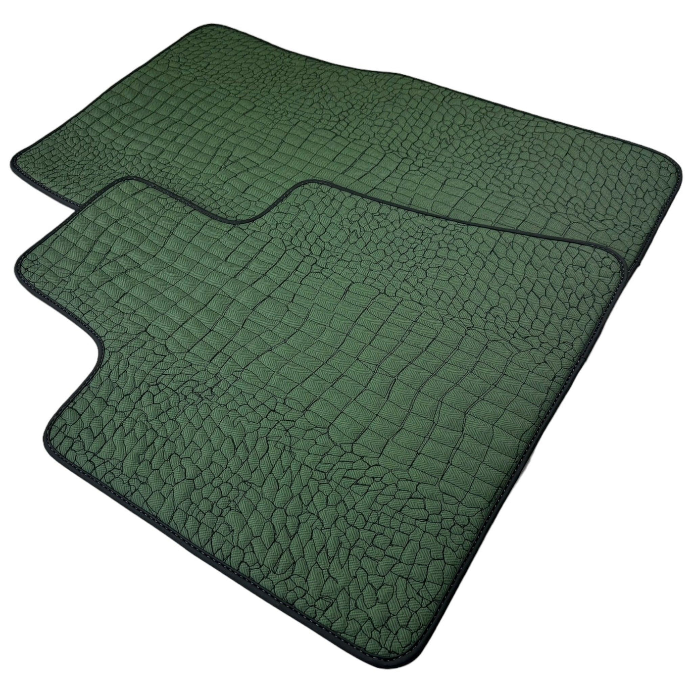 Green Leather Floor Mats for Rolls-Royce Phantom VIII (2017-2024) - AutoWin