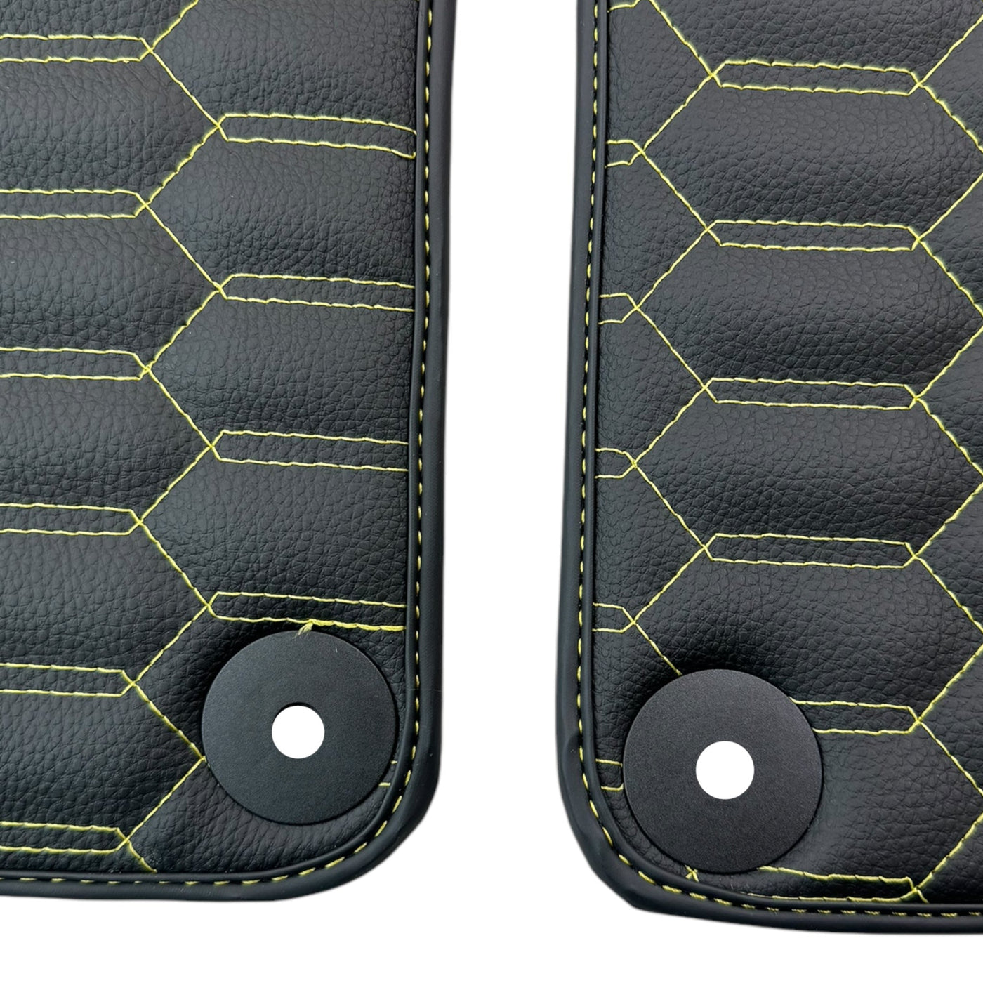 Floor Mats for Lamborghini Huracan Leather Yellow Stitching