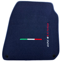 Dark Blue Floor Mats For Ferrari GTC4 Lusso (2016-2023) Italian Edition - AutoWin