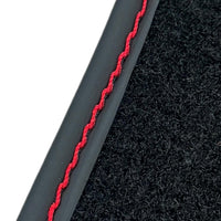 Black Floor Mats for Lamborghini Aventador SV with Alcantara Leather - AutoWin