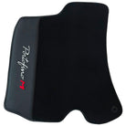 Black Floor Mats for Ferrari Portofino M (2018-2023) with Leather - AutoWin