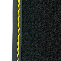 Black Leather Floor Mats for Rolls-Royce Phantom VIII (2017-2024) ER56 Design - AutoWin