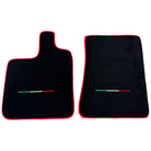 Black Floor Mats for Ferrari Purosangue Long with Red Trim | Italian Edition - AutoWin