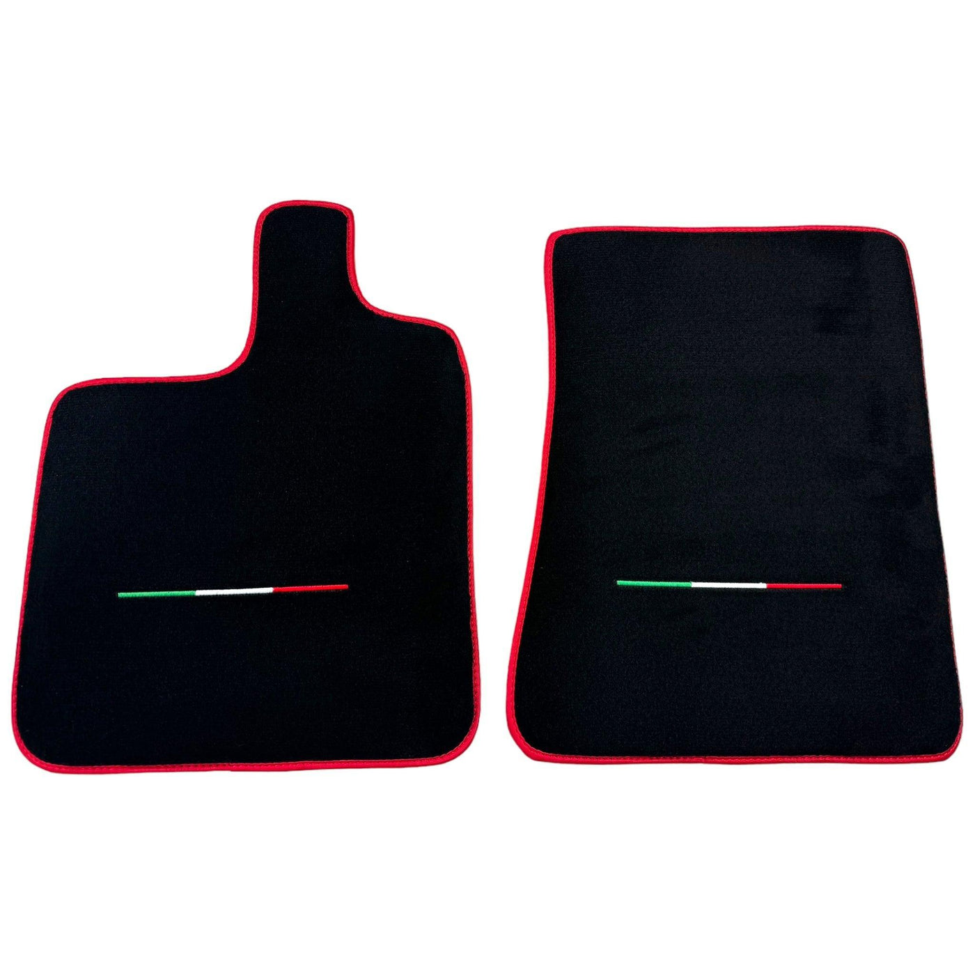 Black Floor Mats for Ferrari Purosangue Long with Red Trim | Italian Edition - AutoWin