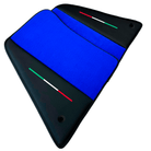 Blue Floor Mats for Ferrari SF90 Stradale (2019-2024) with Leather - AutoWin