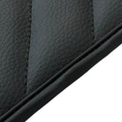 Black Leather Floor Mats for Rolls Royce Phantom Drophead Coupe (2007-2016) ER56 Design - AutoWin