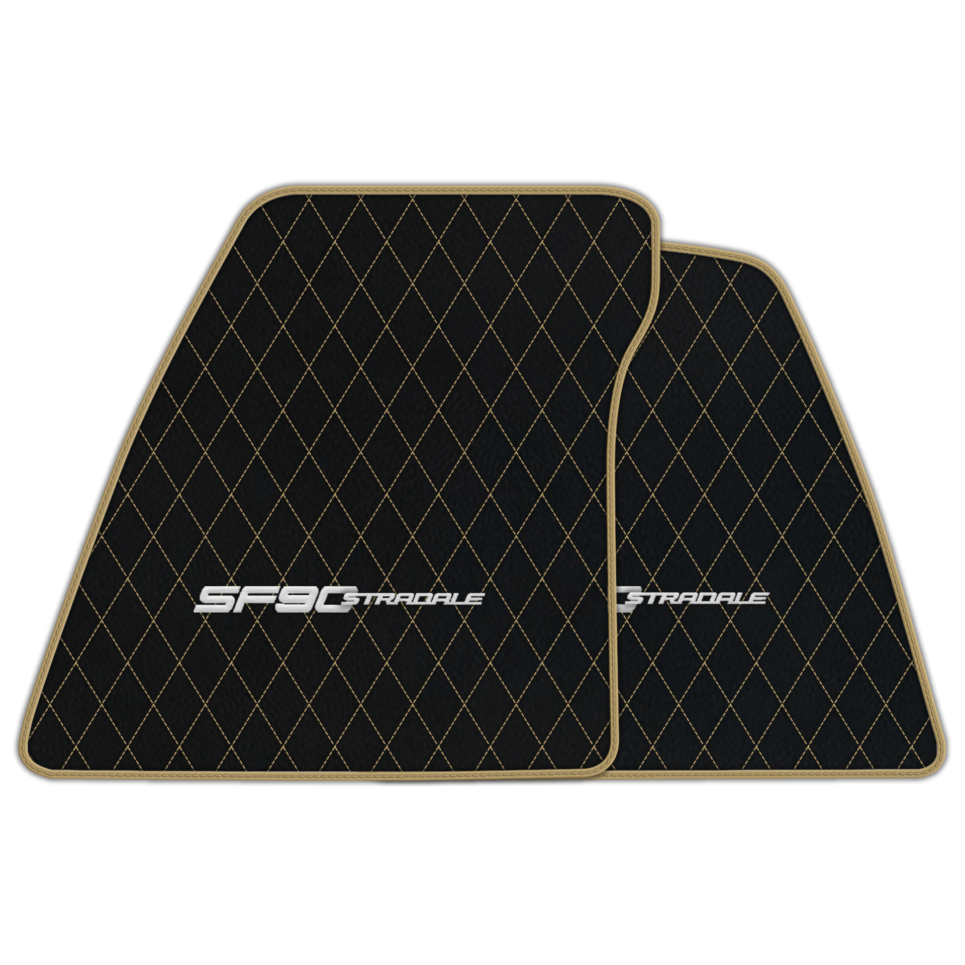 Premium Black Leather Floor Mats for Ferrari 360 (1999-2005)