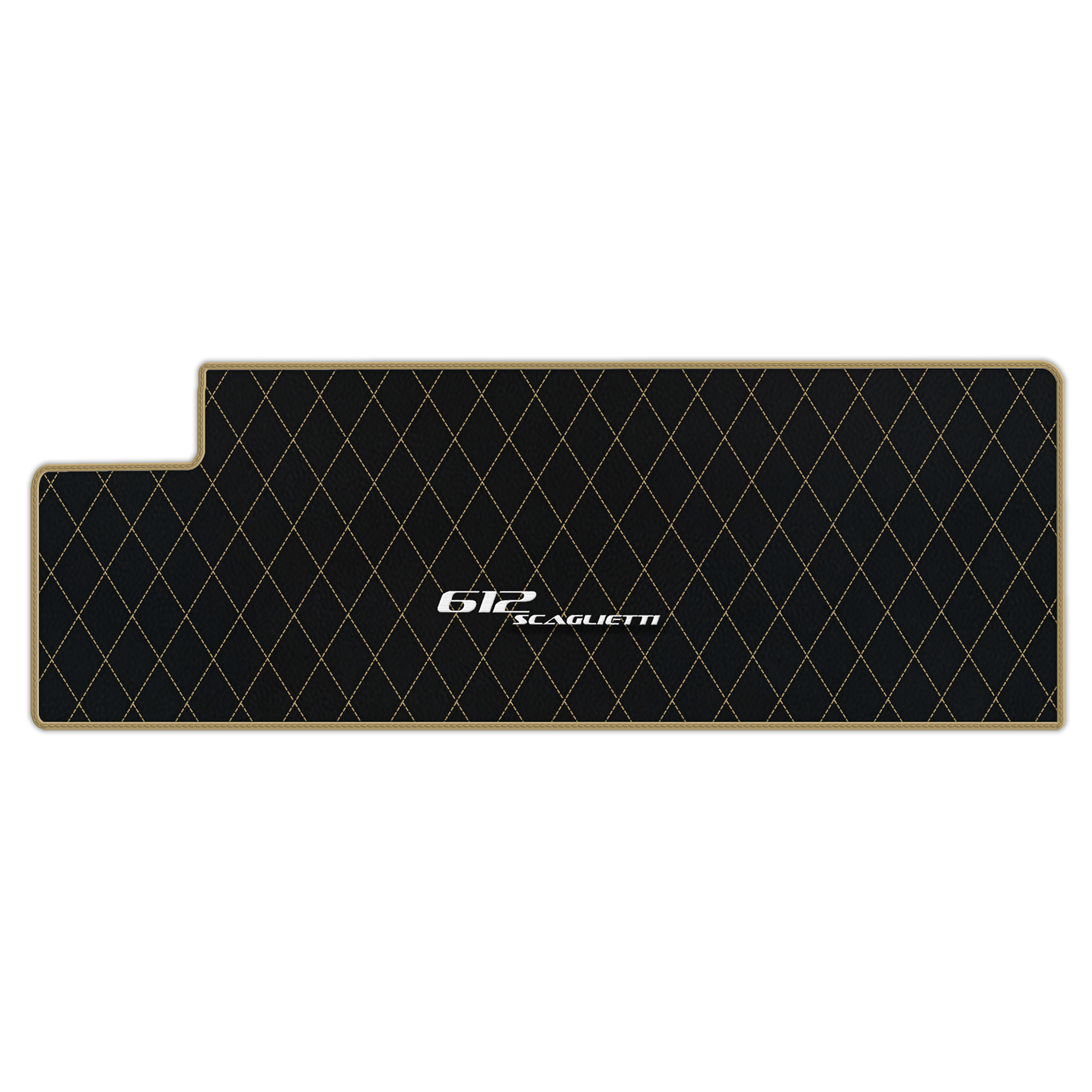 Luxury Black Leather Floor Mats for Ferrari 612 Scaglietti (2005-2011)